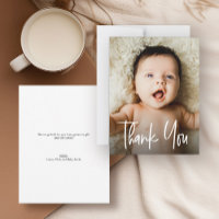 Handlettering Modern Baby Shower Custom Photo 