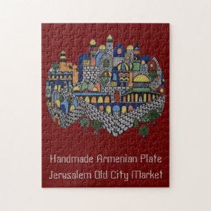 Handmade Armenian Ceramic Plate Jigsaw Puzzle