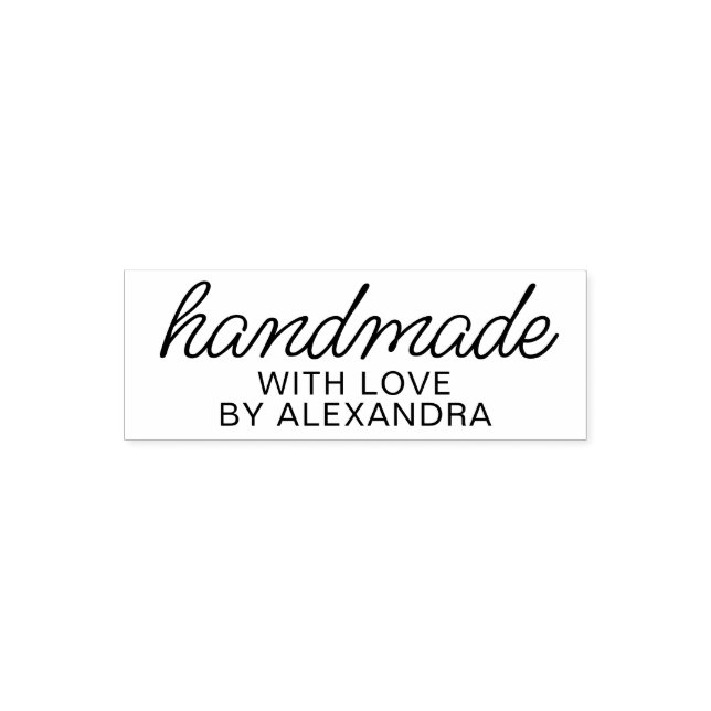 Handmade Artisan Custom Name Self-Inking Stamp (Design)