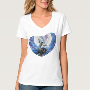 Handmade artwork- dancing with the moon  T-Shirt