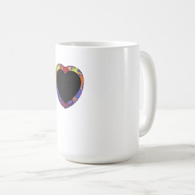     Handmade Artwork – Dog by the Waterfall  Coffee Mug (Front Right)