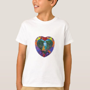     Handmade Artwork – Dog by the Waterfall  T-Shirt