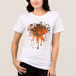 Handmade artwork  - Golden sunset  Tri-Blend Shirt