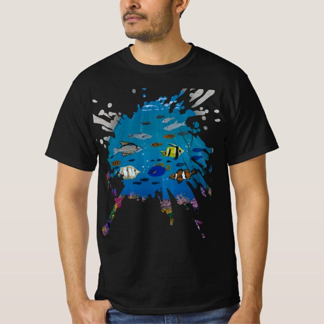 Handmade artwork- ocean depths  T-Shirt (Front)