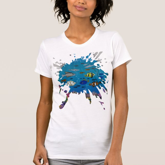 Handmade artwork- ocean depths  T-Shirt (Front)