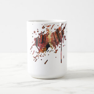 Handmade artwork- Orange forest Coffee Mug