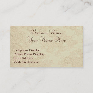 Handmade Beaded Lace-effect Business Cards