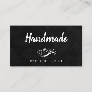 Handmade (Black / White) Business Card