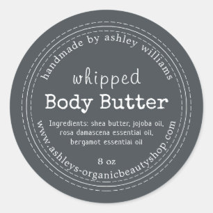 Handmade Body Butter Organic Business Black Label