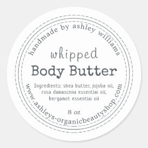 Handmade Body Butter Organic Business Label