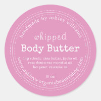 Handmade Body Butter Organic Business Pink Classic