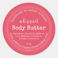 Handmade Body Butter Organic Business Pink
