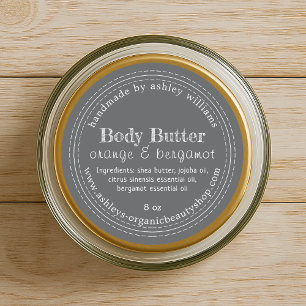 Handmade Body Butter Organic Skincare Grey Label