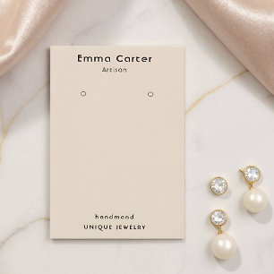 Handmade Boho Chic Customizable Earring Holder Business Card