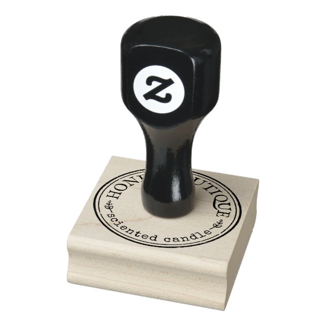 Handmade Business Professional Round Design Rubber Stamp (Stamp)