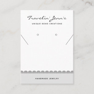 Handmade Business QR Code Jewellery Display Cards