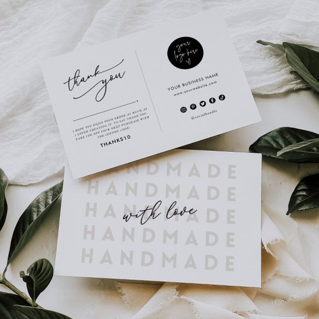 Handmade Business Thank You Product Packing Card (Creator Uploaded)