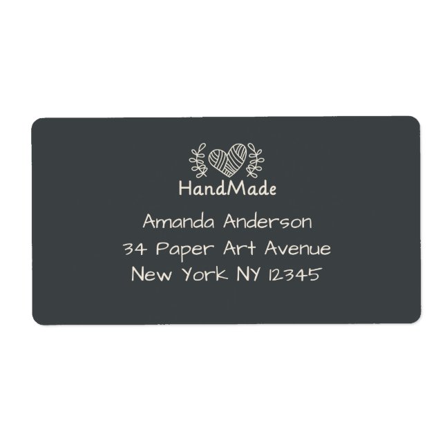Handmade by craft heart Chalkboard Personalizable (Front)