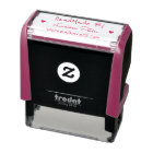 Handmade by (custom text) + name, pink feminine