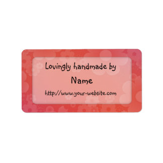 Handmade by - customisable label