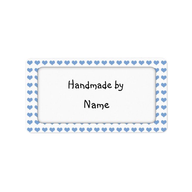 Handmade by - customisable label (Front)