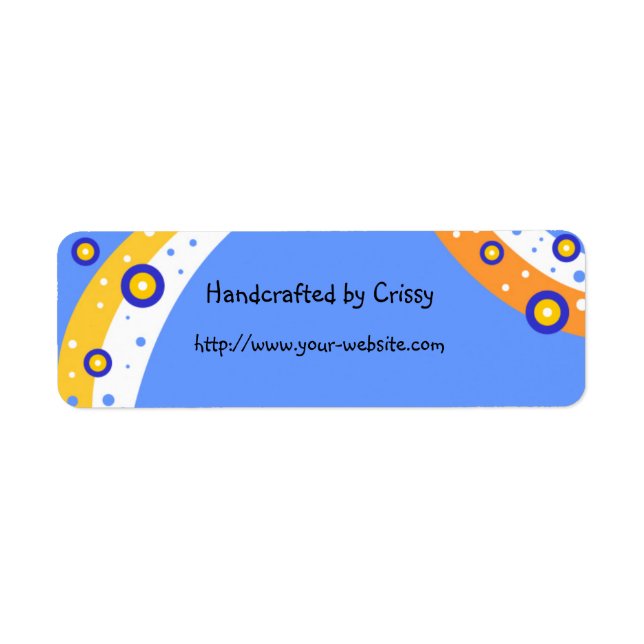 Handmade by - customisable label (Front)