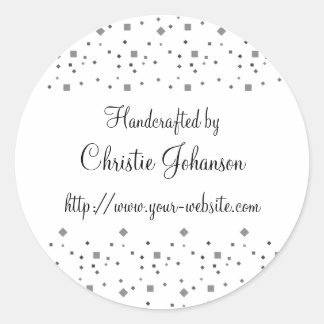 Handmade by - design classic round sticker