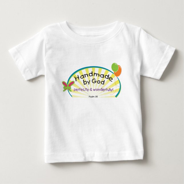 Handmade by God! Baby T-Shirt (Front)