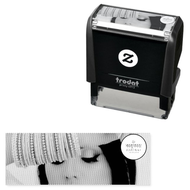 Handmade By karikaj (Your Name ) Self-inking Stamp (In Situ)