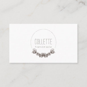 Handmade By Logo Business Card