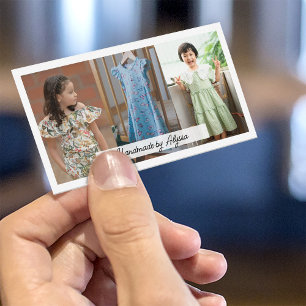 Handmade by Maker Small business Product Photos Card