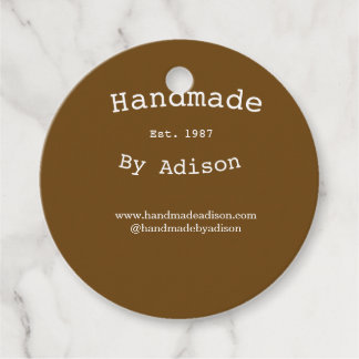 handmade by name social media website est. year si favour tags