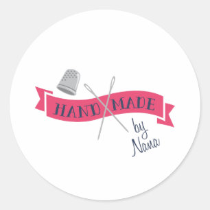 Handmade By Nana Classic Round Sticker