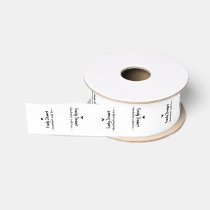 Handmade by Sew on Labels With Customisation Grosg Grosgrain Ribbon