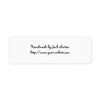 Handmade by - Simple white