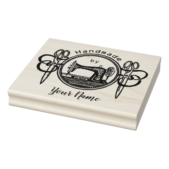 Handmade by Stamp featuring Vintage Sewing Machine (Stamp)