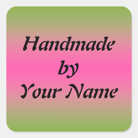 Handmade by Template sticker