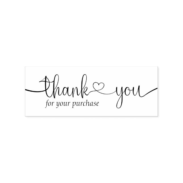 Handmade Calligraphy cardmaking Thank You Rubber Stamp (Imprint)