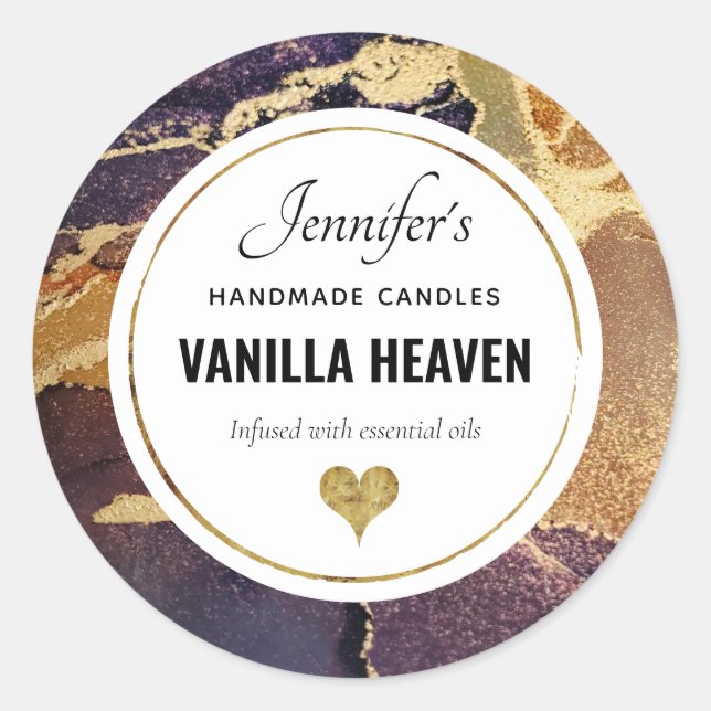 Handmade Candle Sticker (Front)