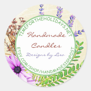 Handmade Candles Labels