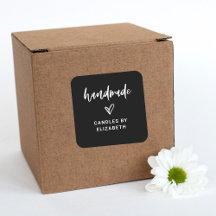 Handmade | Casual Script Packaging Product Label