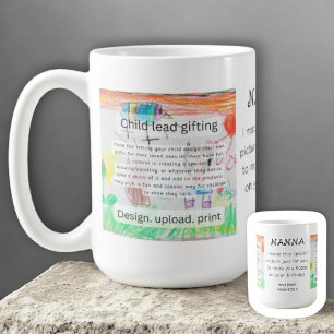 Handmade Child Drawing Colorful Creative Gifting  Coffee Mug