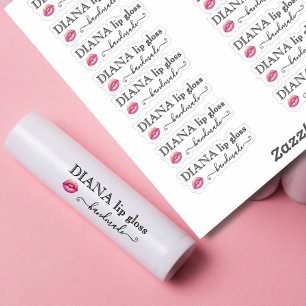 Handmade Clear Lip Gloss Tube Label