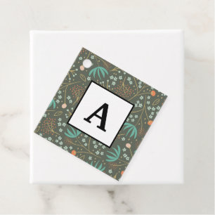 Handmade Colourful Christmas Floral Favour Tags