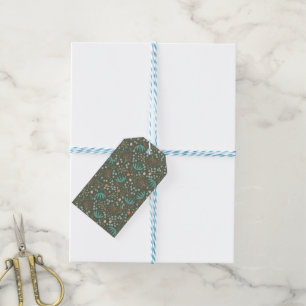 Handmade Colourful Christmas Floral Gift Tags
