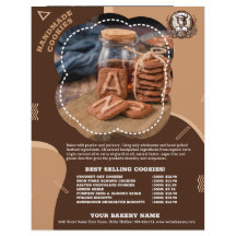 Handmade Cookies Menu Promotion Flyer