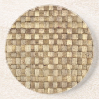 Handmade Craft Basket Seamless Texture Coaster