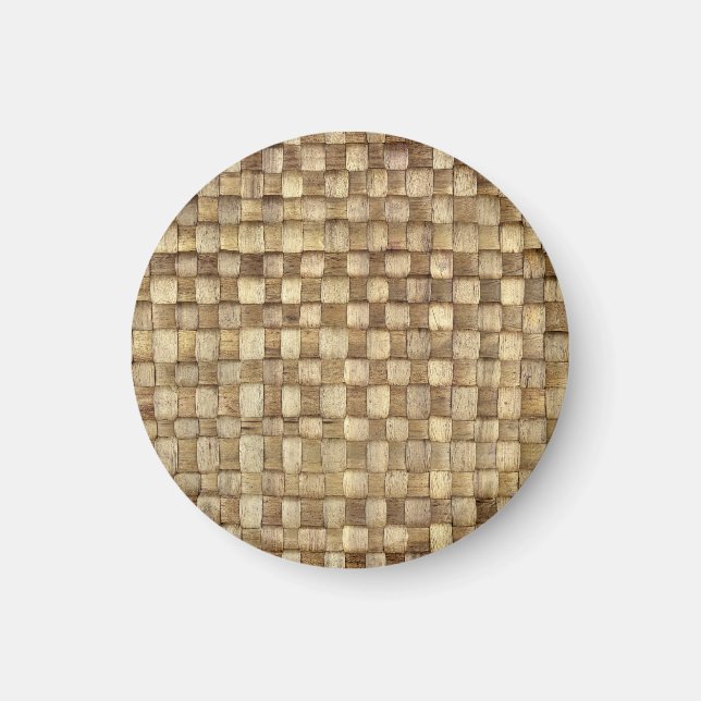 Handmade Craft Basket Seamless Texture Magnet (Front)