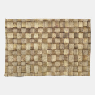 Handmade Craft Basket Seamless Texture Tea Towel