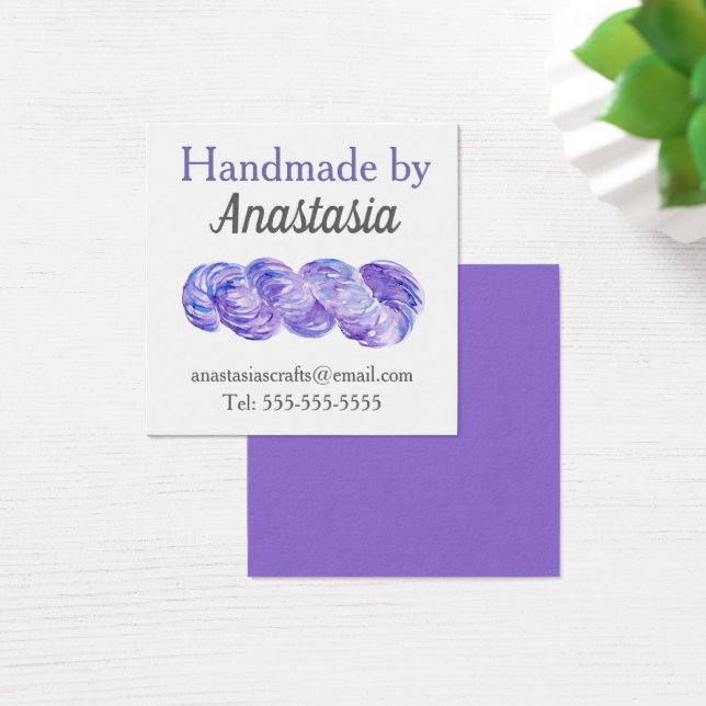 Handmade Craft Purple Watercolor (Desk)